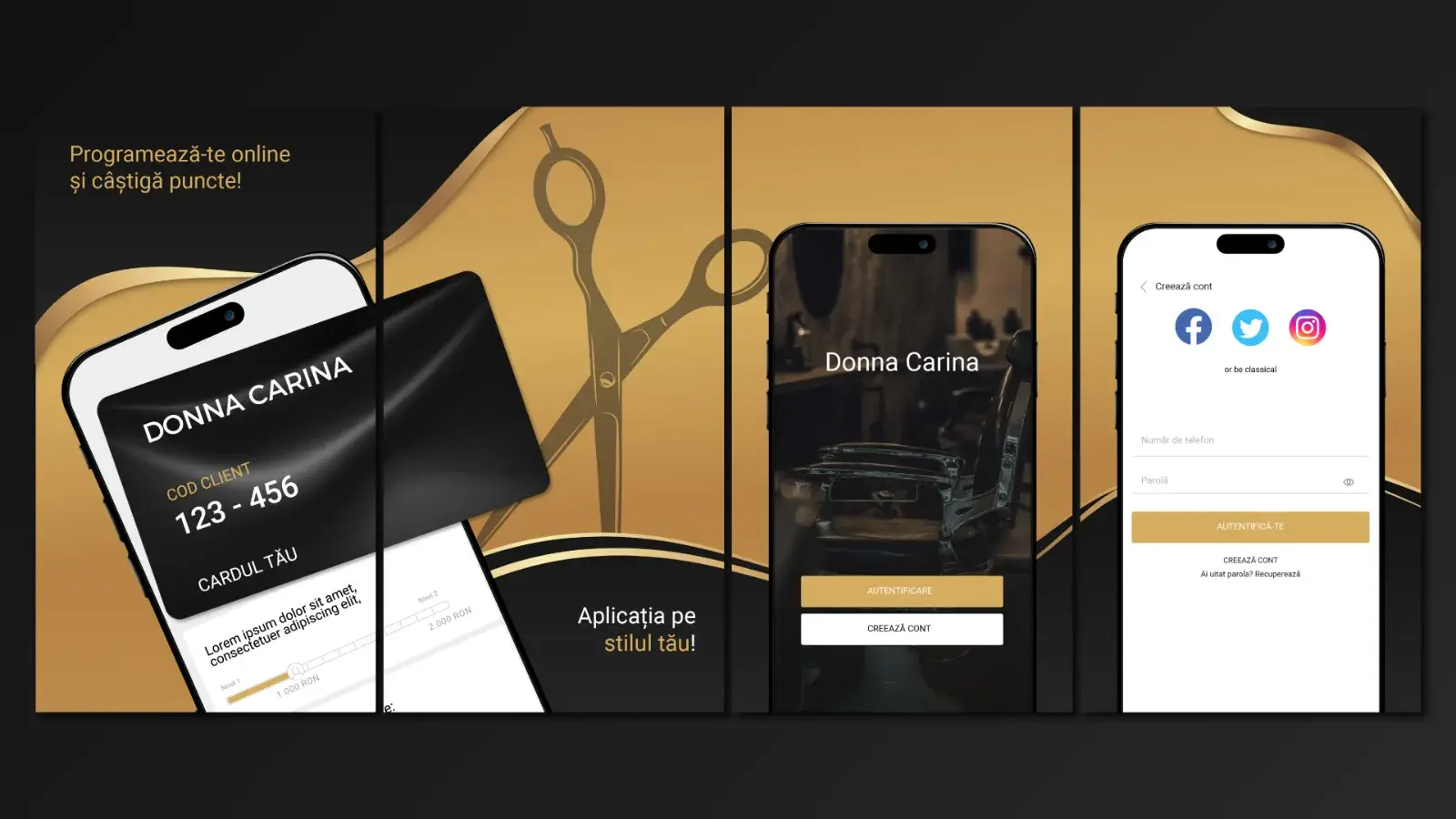 Donna Carina — App Design
