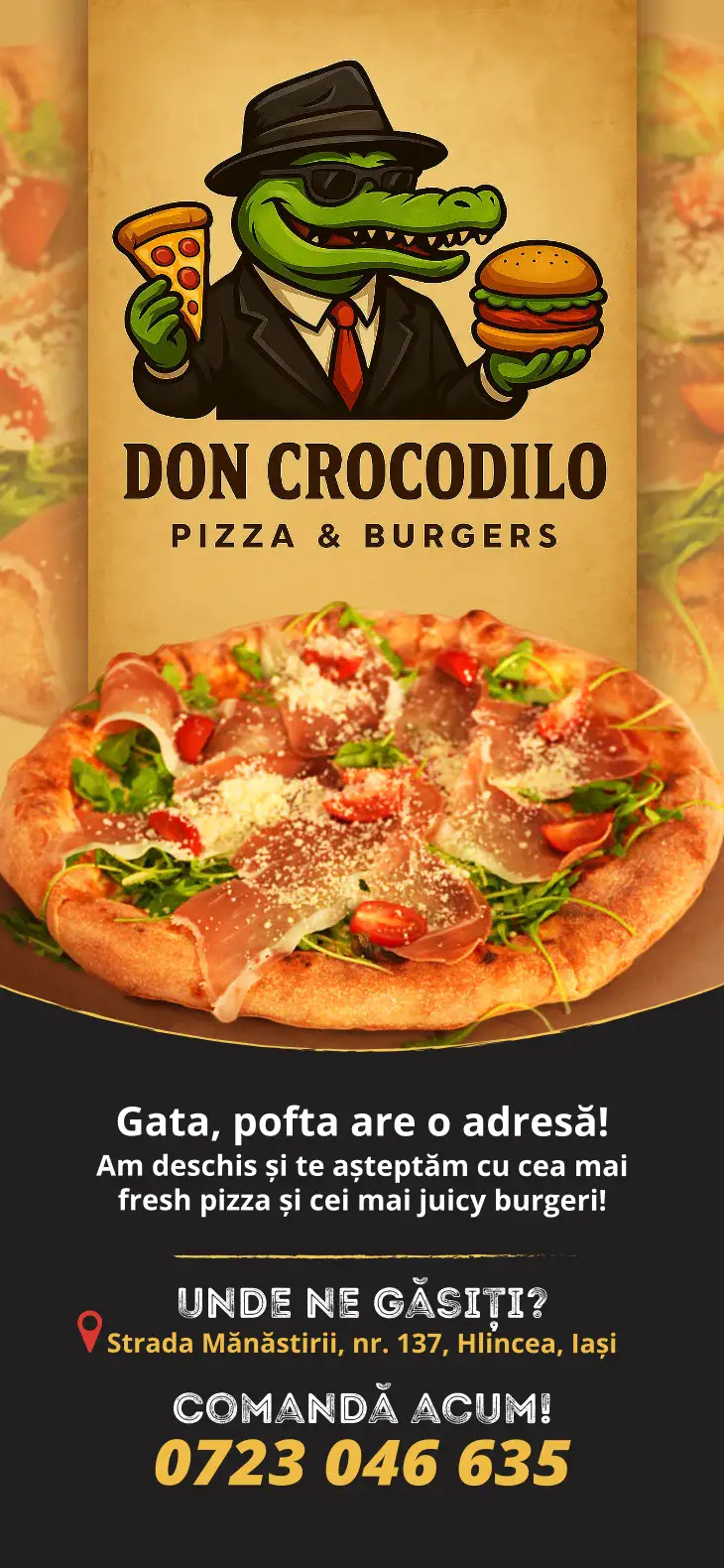 Don Crocodilo — Print & Meniu